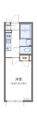 川崎市中原区新城のアパートの間取り