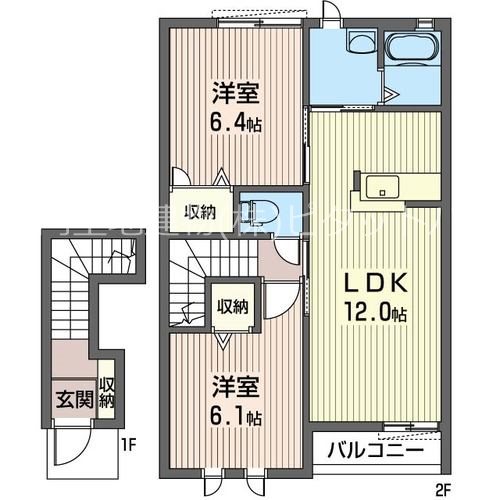 ボンボニエール Aの間取り