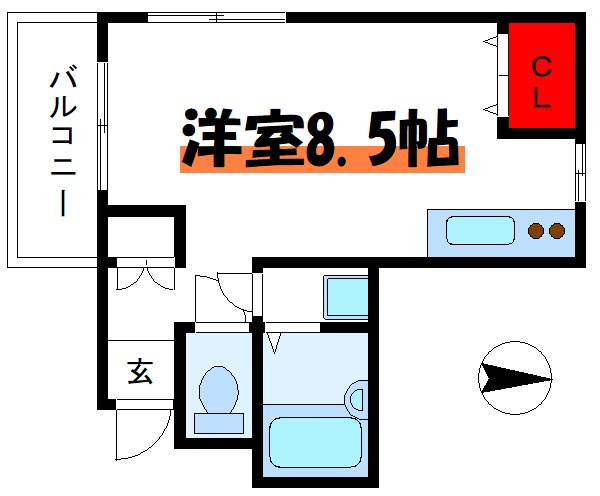 北区豊島のアパートの間取り