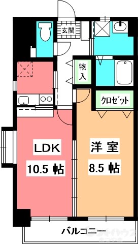 ピリカコスモス北持田の間取り