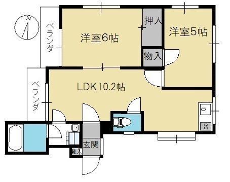 ヒルトップテラス百合ヶ丘の間取り