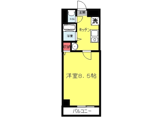 堺市堺区市之町西のマンションの間取り