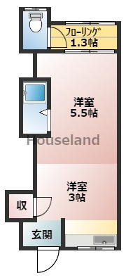 万方荘の間取り