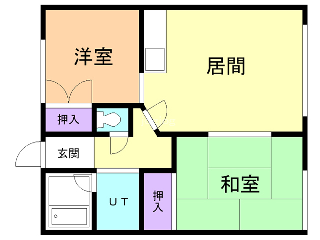 河口マンションＡの間取り