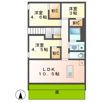 【ＨＡＲＶＥＹ　ＲＥＳＩＤＥＮＣＥ日和の間取り】