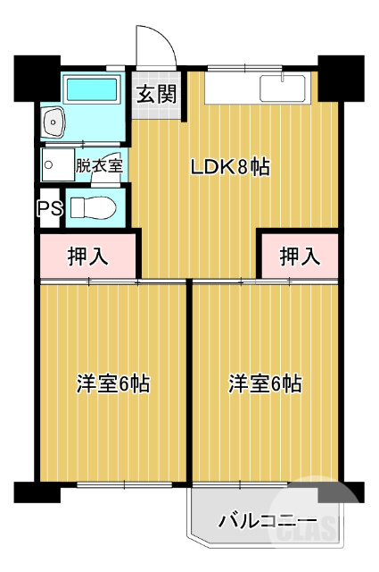 堺市南区桃山台のマンションの間取り