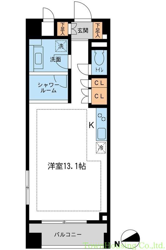 目黒区鷹番のマンションの間取り