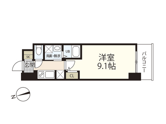 Ｓ－ＲＥＳＩＤＥＮＣＥ広島駅ｃｌａｒｉｔｙの間取り