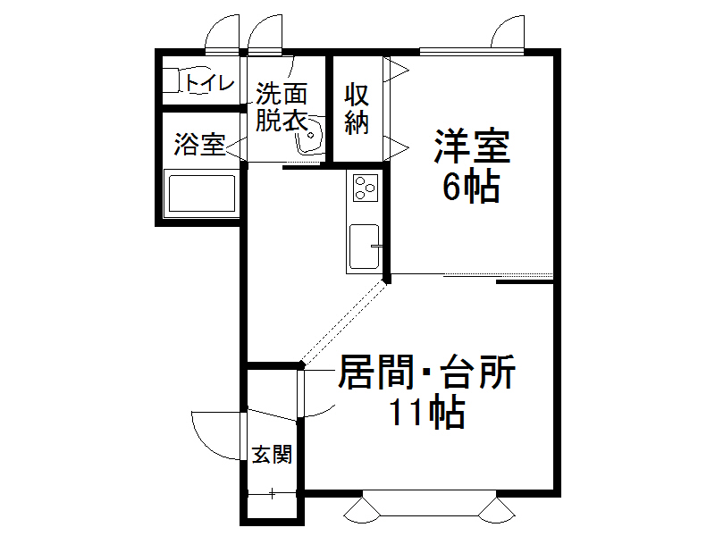 パリエ弥生通IIの間取り