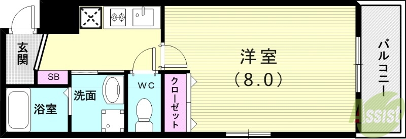 DITAエハコ垂水シーテラスの間取り