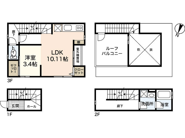 プログレッソ西蟹屋の間取り