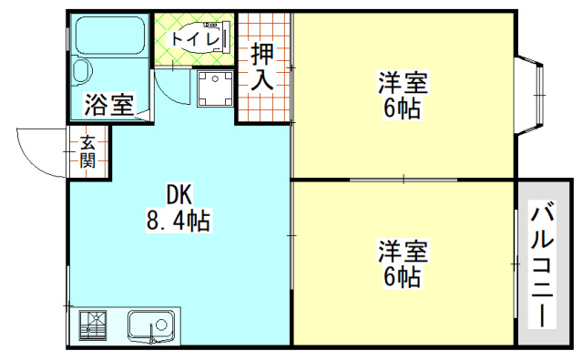 アネックス東岡山の間取り