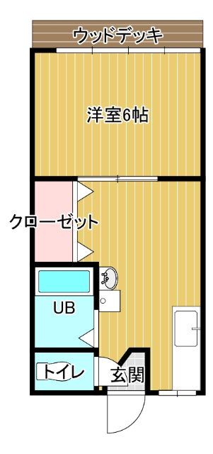 ルーベンヌ赤崎Ａの間取り