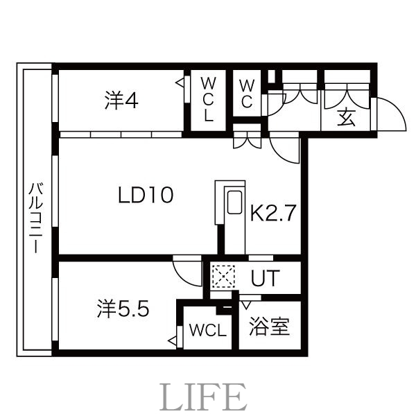 仮称)アルファスクエア菊水2条の間取り