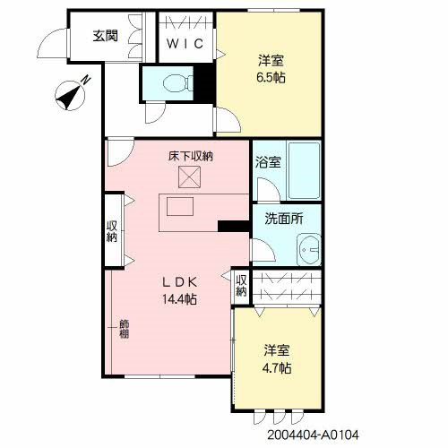 シャーメゾンアメニティ御領Iの間取り