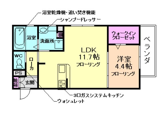 ベルメゾン池田の間取り