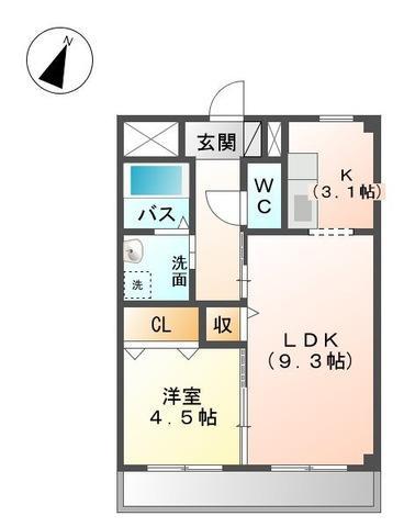 サンハイム　Ｄの間取り