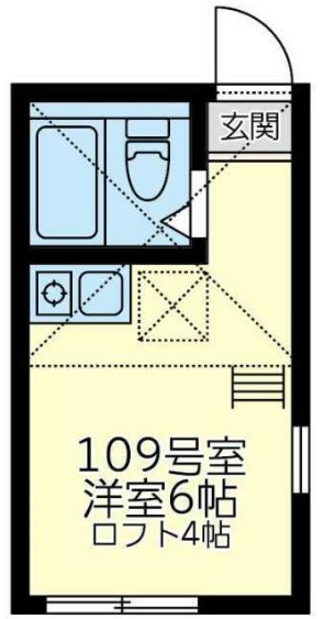 ユナイト黄金町カルロス・ポンセの間取り