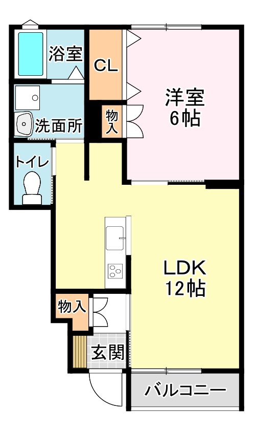 メゾフォルテ810　B棟の間取り