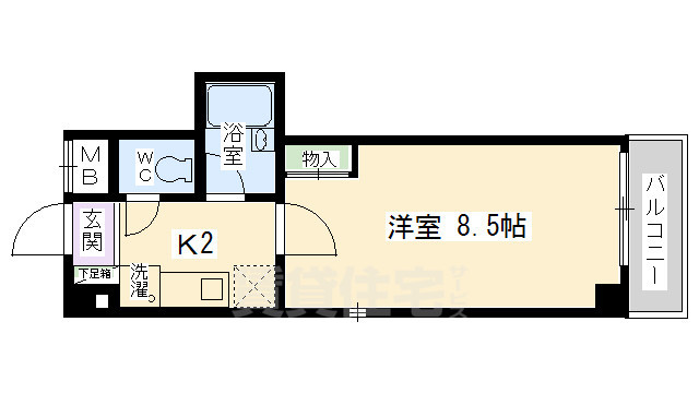 クオーレ京都の間取り