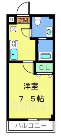 フラッティ円町北の間取り