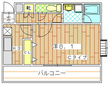 ペガサスＭ.エムの間取り