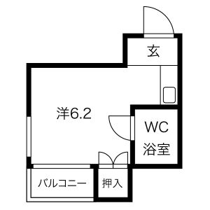 福岡市博多区昭南町のマンションの間取り