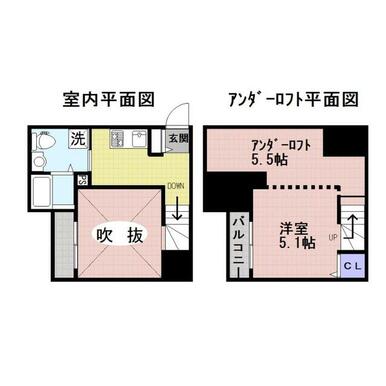 熊本市東区長嶺南のアパートの間取り