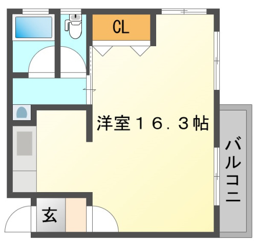 広島市中区吉島西のマンションの間取り