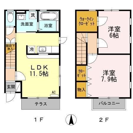 【シレーヌ若宮の間取り】