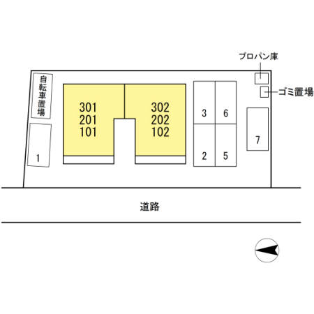 【福山市手城町のアパートのその他】