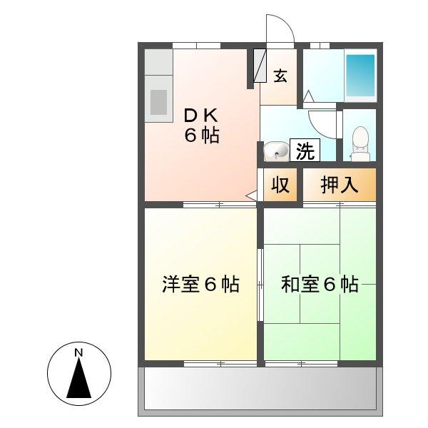 パナハイツ総社Ｍの間取り