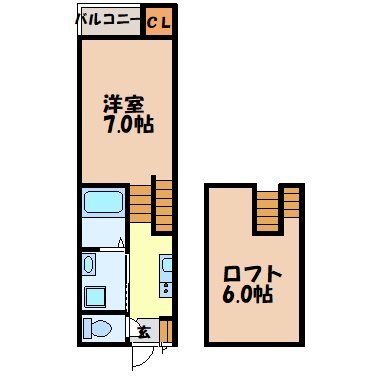 MODERN PALAZZO　喜々津soleil(多良見町化屋)の間取り