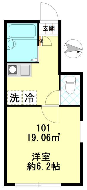 東京都世田谷区南烏山３（アパート）の賃貸物件の間取り