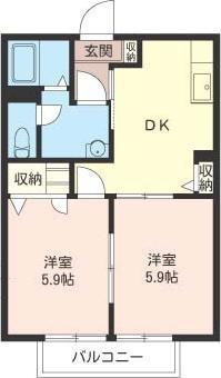 シャーメゾンの間取り