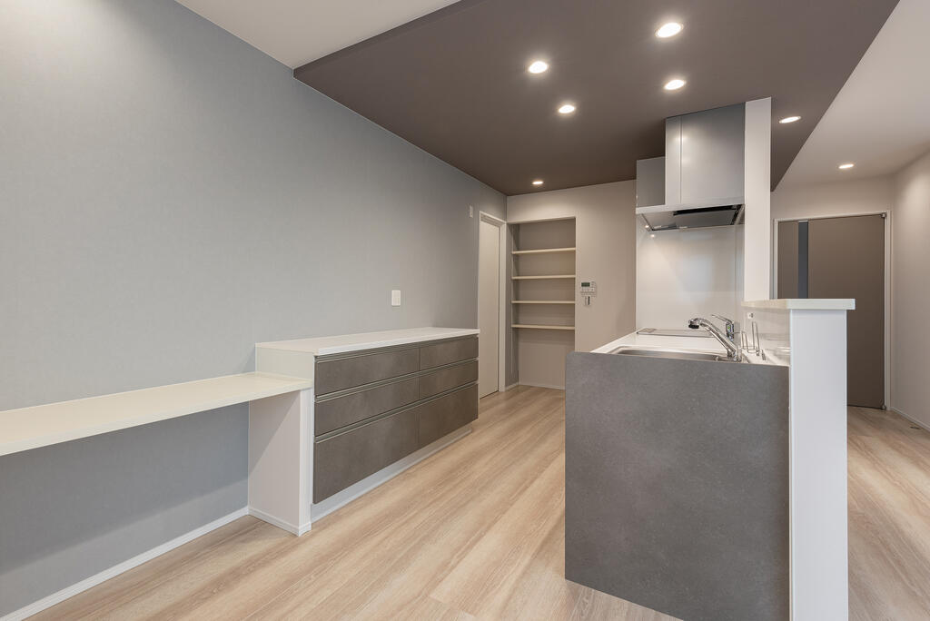 居室・リビング　LDK19帖。勉強コーナー・家事快適動線あり