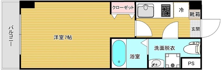 鹿児島市照国町のマンションの間取り