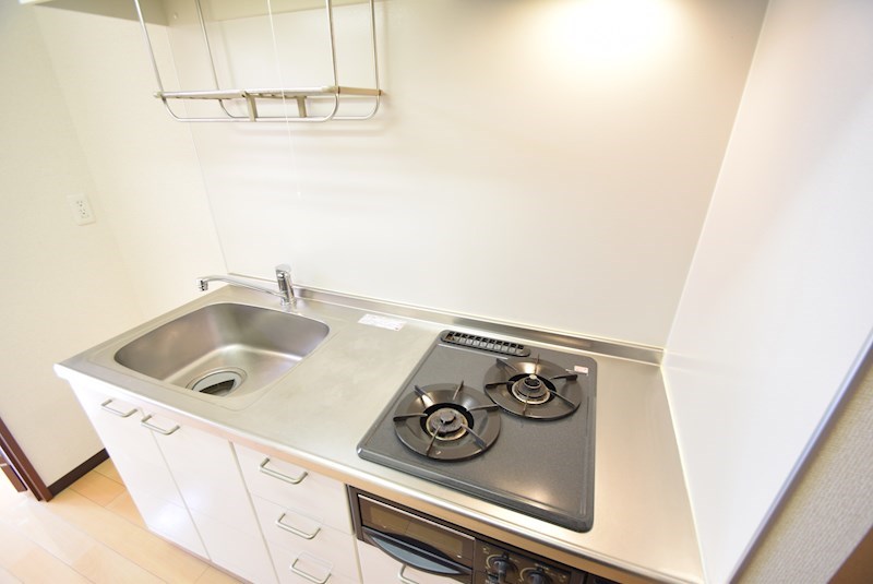 キッチン　2口ガス・グリル付のキッチン