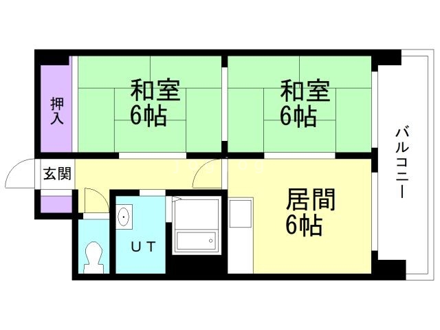 2DK Mansion in Sapporo, Hokkaido — photo 2 of 3
