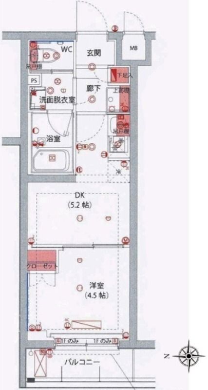 ハーモニーレジデンス川崎中丸子CITY FRONTの間取り写真