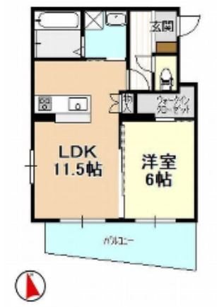 棒屋第13住吉ハイツの間取り写真