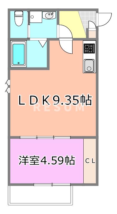 ＪＲ総武本線 東千葉駅 徒歩9分 3階建 築3年の間取り写真