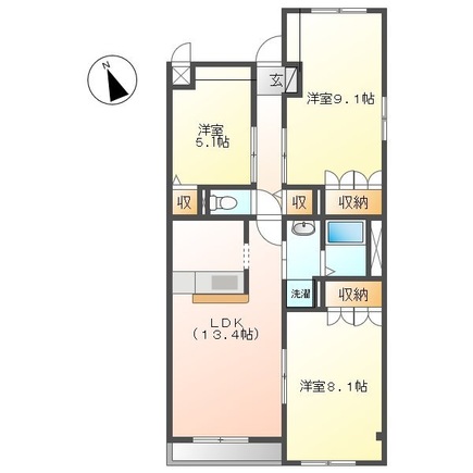 コンフォール里根川IIの間取り