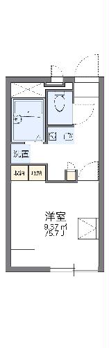 レオパレスｃｏｔｔａｇｅの間取り