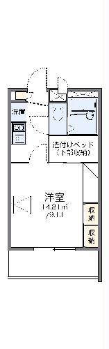 レオパレスシャルム瀬戸の間取り