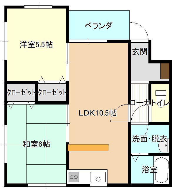 サンドールサトウ弐番館の間取り