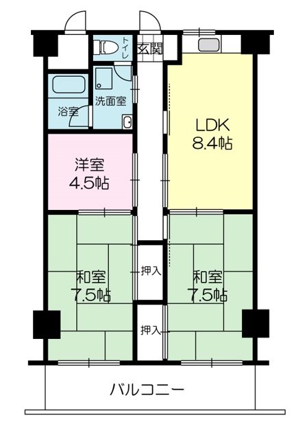 ラフェスタ加西の間取り