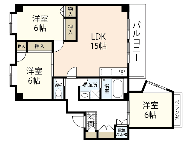 サンピア　ミラノの間取り