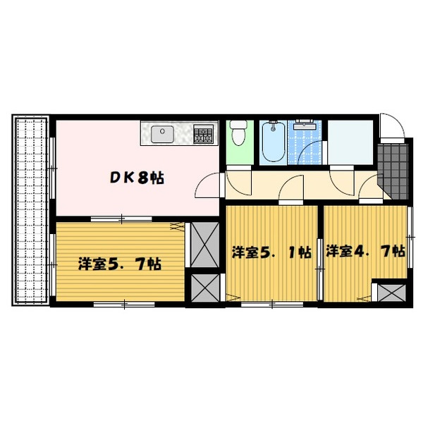 フォート・Ｇ・メール岡町の間取り