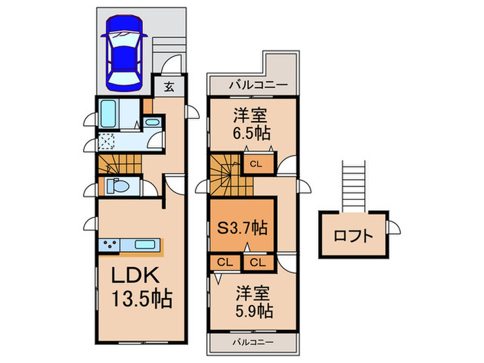 東京都西東京市保谷町２（一戸建）の賃貸物件の間取り